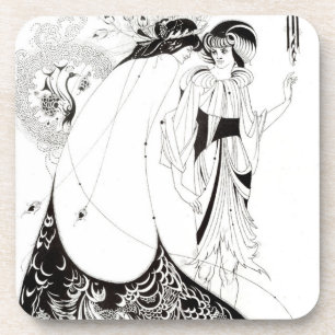 Posavasos Aubrey Beardsley los prácticos de costa de la
