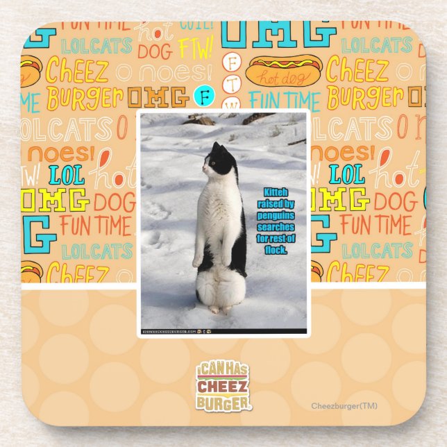 Posavasos Aumentado por los pingüinos (Frente)