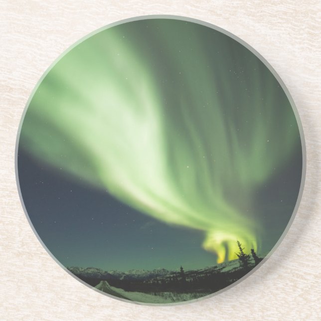 Posavasos Aurora Borealis - Alaska (Frente)