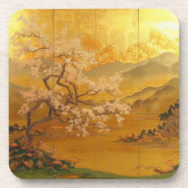 Posavasos Aurora dorada de plástico duro