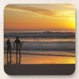 Posavasos Australia, Queensland, Costa de Oro, surfistas en
