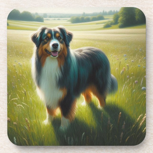 Posavasos Australian Shepherd (Frente)