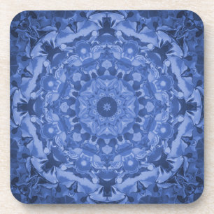 Posavasos Auténtico Kaleidoscopio Azul Real