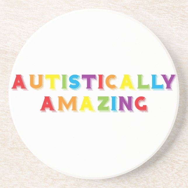 Posavasos Autístamente asombroso (Frente)