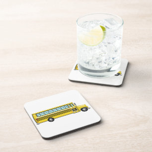 Posavasos Autobús escolar amarillo estupendo