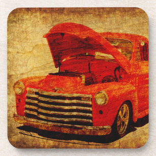Posavasos Automóvil viejo clásico retro de la camioneta