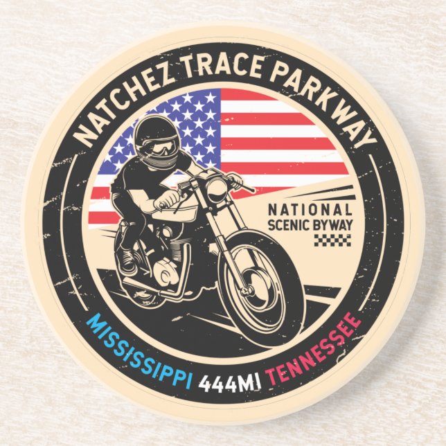 Posavasos Autopista nacional de Natchez Trace Parkway (Frente)