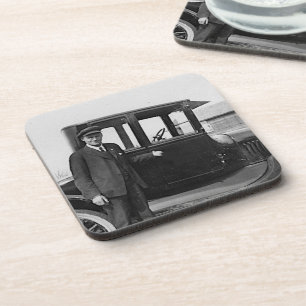 Posavasos Autos antiguos de fotos reales con propietario