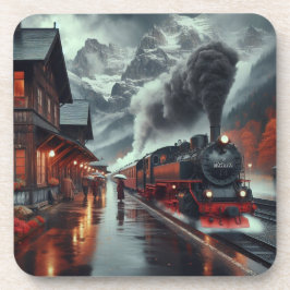 Posavasos Autumn Mountain Train Journey