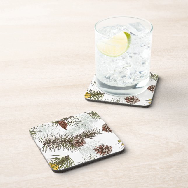 Posavasos Autumn Pine Cones (Lado Derecho)