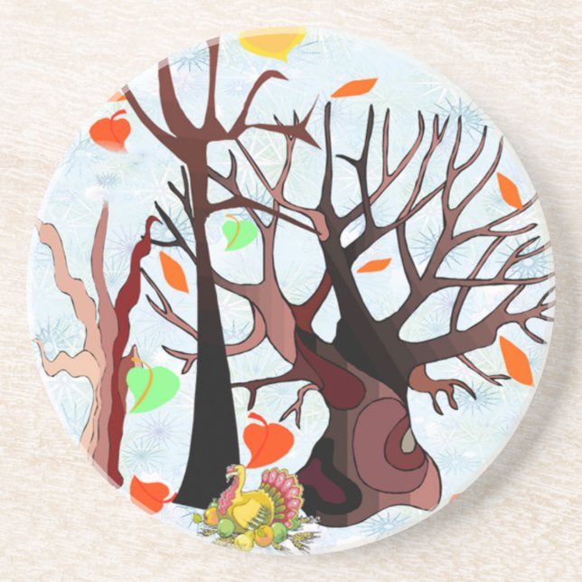 Posavasos Autumn Wonderland - (Frente)