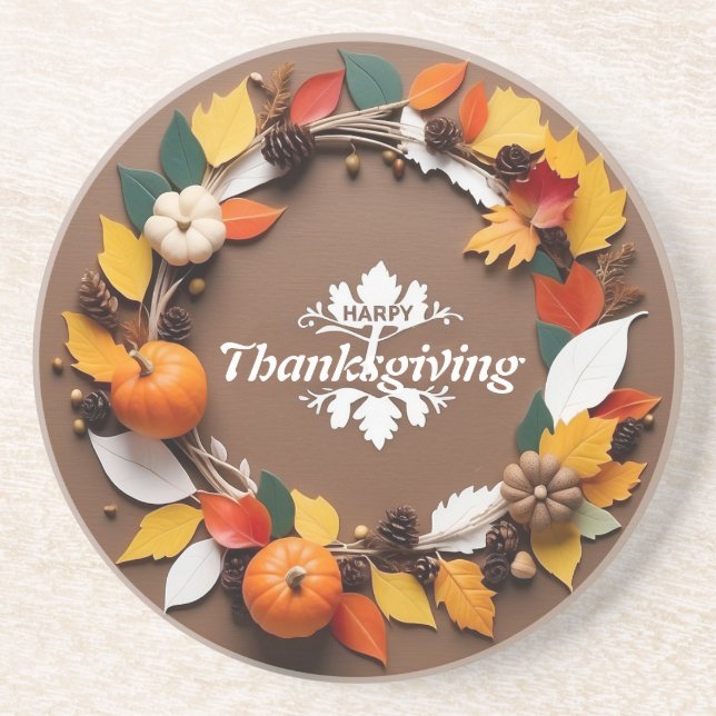 Posavasos Autumn Wreath Coaster (Frente)