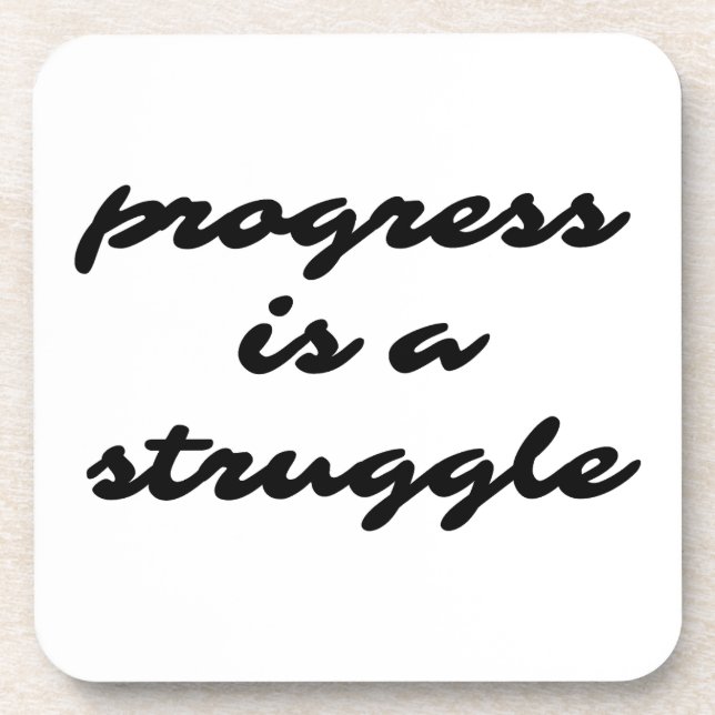 Posavasos Avanzar la escoria de plástico dura (Frente)