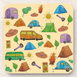 Posavasos Aventura de camping