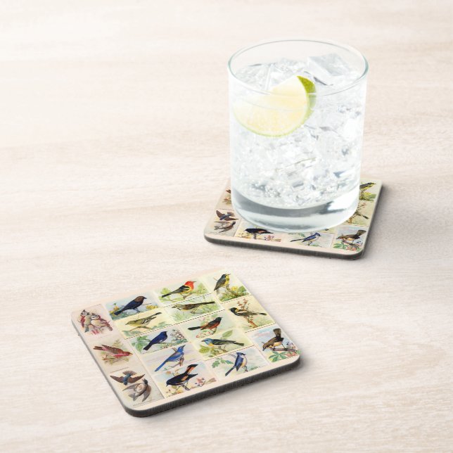 Posavasos Aves Antiguas De Moda (Lado Derecho)