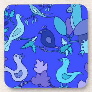 Posavasos Aves azules