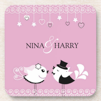 Posavasos Aves bodas Aves Novias Aves Aves Groom (conjunto d