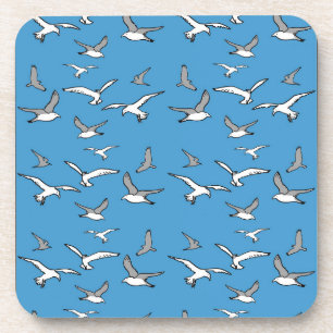 Posavasos Aves - una bandada de gaviotas