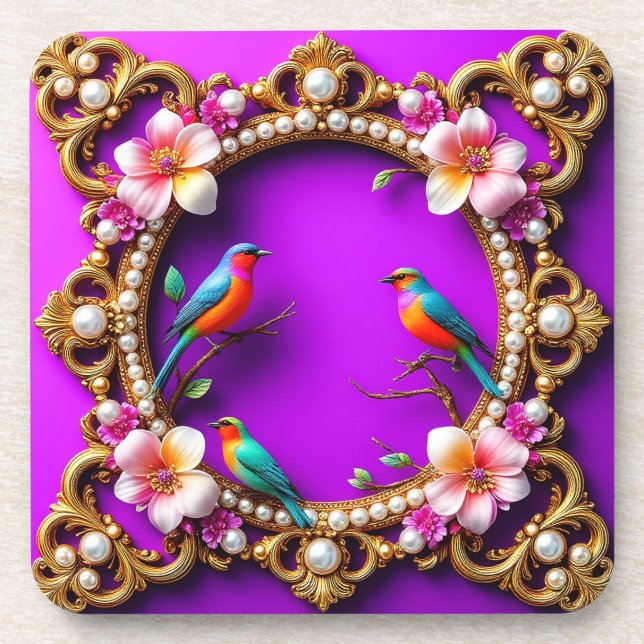 Posavasos Aves Vibrantes Posadas (Frente)