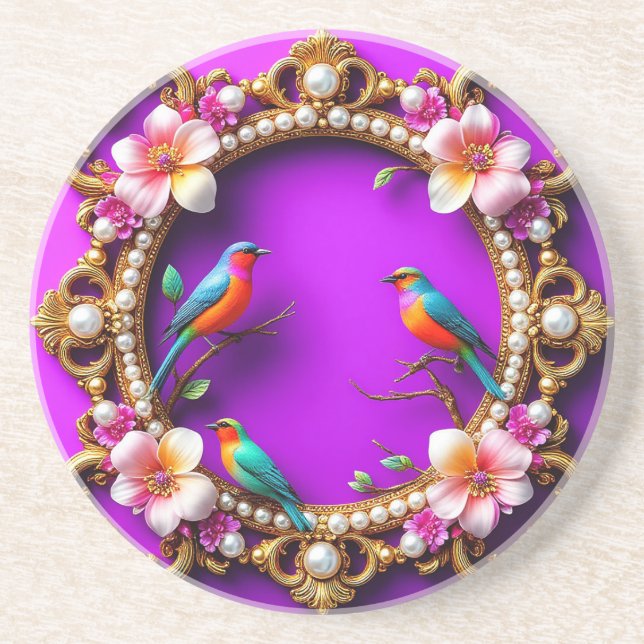 Posavasos Aves Vibrantes Posadas (Frente)