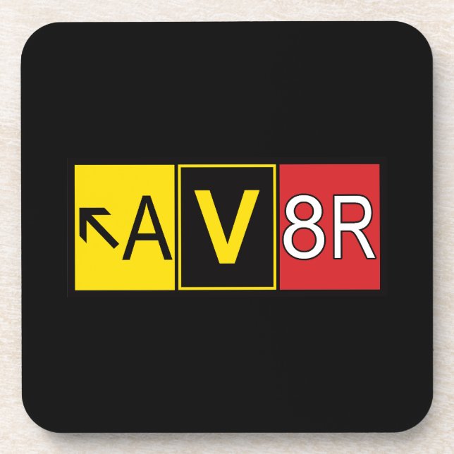 Posavasos Aviador - AV8R - (Frente)