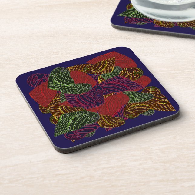 Posavasos AVIAN ART DECO de montaña rusa de gran brillo (Lado Izquierdo)