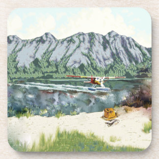 Posavasos Avión Y Viajes De Pesca De Alaska Bush