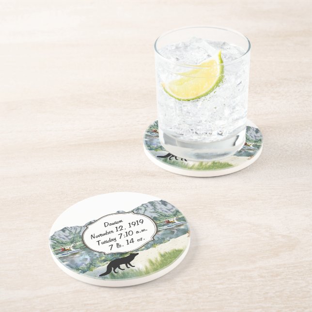 Posavasos Avión Y Viajes De Pesca De Alaska Bush (Lado)