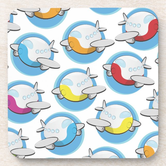 Posavasos Aviones de juguete (Frente)