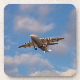 Posavasos Avro RJ85 Jet aterrizando