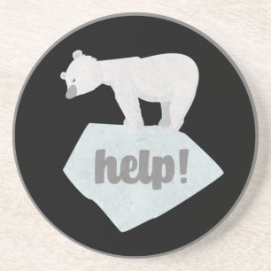 Posavasos Ayudar al oso polar