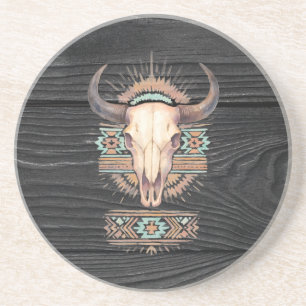 Posavasos Aztec Boho Skull
