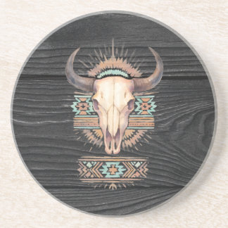 Posavasos Aztec Boho Skull