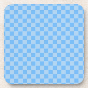 Posavasos Azul Claro Cuadrícula Geométrica