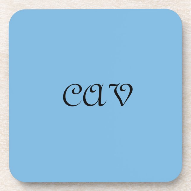 Posavasos Azul de Cornflower (Frente)