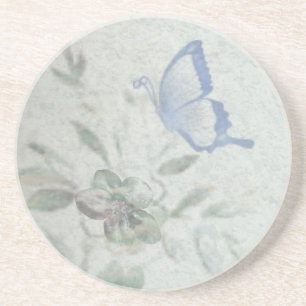 Posavasos Azul floral vintage