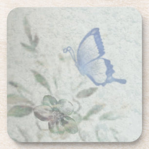 Posavasos Azul floral vintage