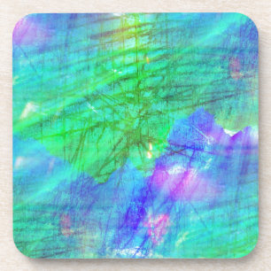 Posavasos azul inconsútil de la acuarela del fondo del arte,