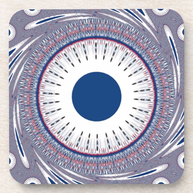 Posavasos azul moda (Frente)