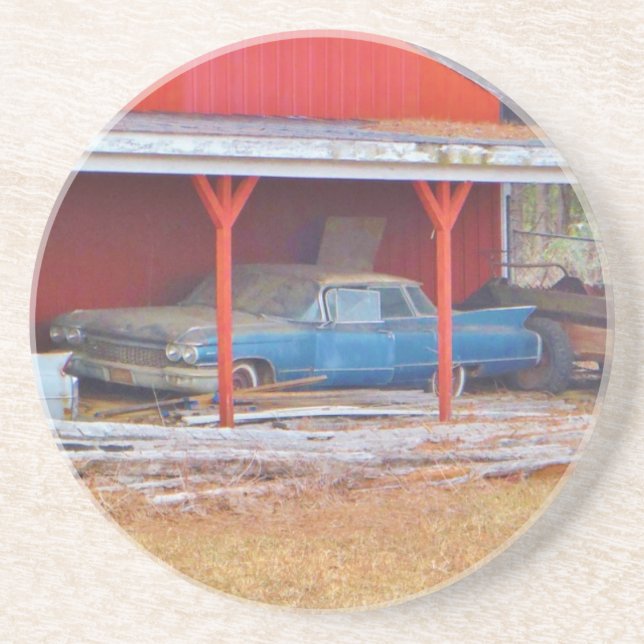 Posavasos AZUL SADAND DEVILLE Antique 1960 (Frente)