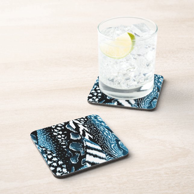 Posavasos Azul safari (Lado Derecho)