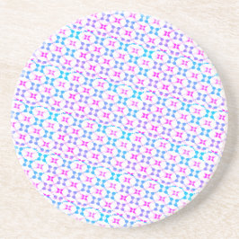 Posavasos Azul y rosa estampado