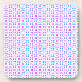 Posavasos Azul y rosa estampado