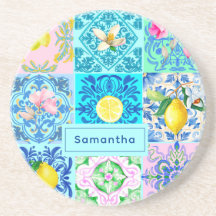 Azulejo color turquesa siciliano de verano Amalfi