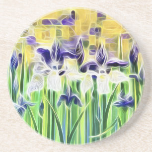 Posavasos Azulejo de Iris Abstracto