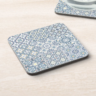 Posavasos Azulejos Mediterráneos, Marroquíes, Mayólica, Azul