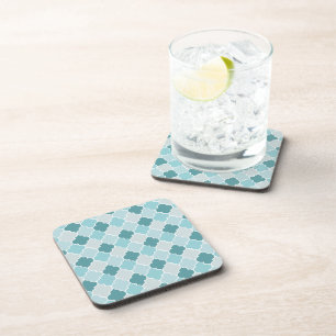 Posavasos Azules Marroquíes, Latticework, quatrefoil