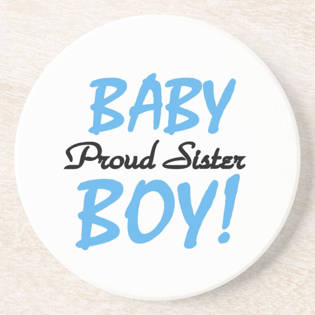 Posavasos Baby Boy Orgulloso Sister Gifts (Frente)