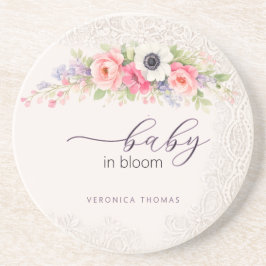 Posavasos Baby in Bloom Sweet Floral Baby Shower