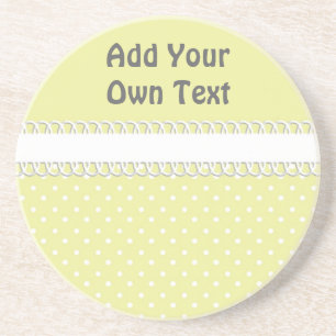 Posavasos Baby Shower en amarillo